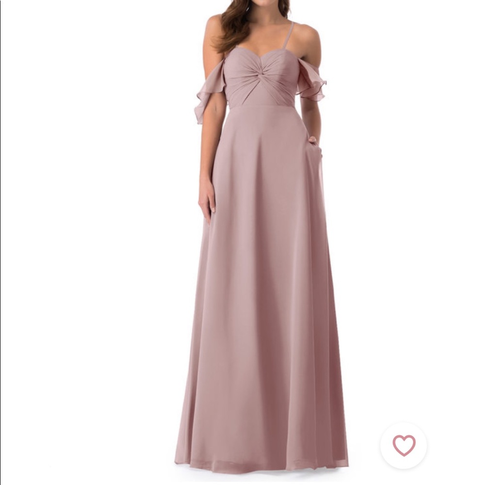 Azazie bridesmaids dress in vintage mauve
